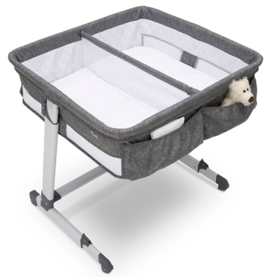 twin bedside bassinet