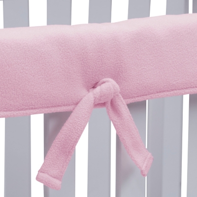 Fleece crib rail clearance cover