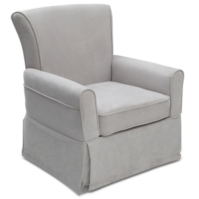 Delta Children Benbridge Glider Swivel Rocker Chair, Gray, large