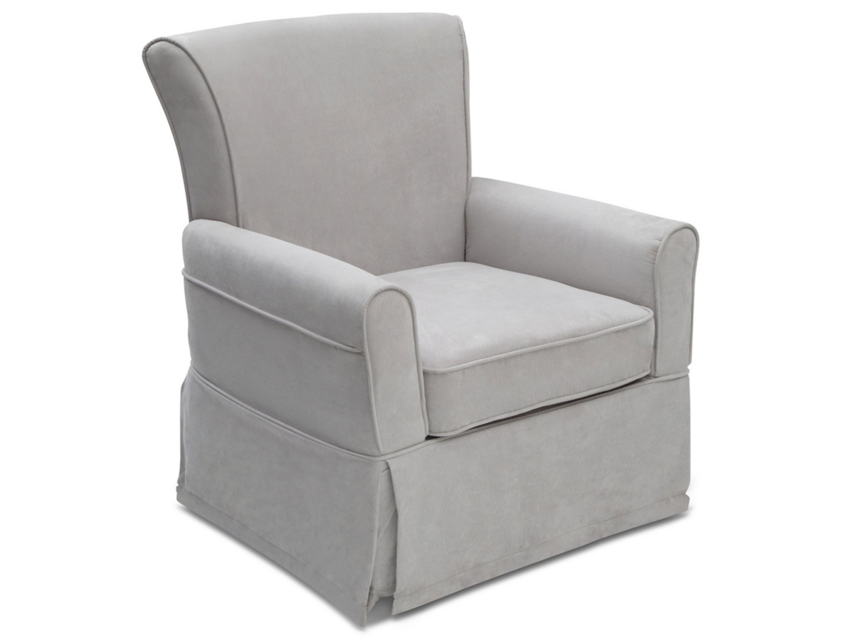 Delta Children Benbridge Glider Swivel Rocker Chair, Gray, large