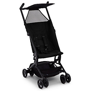 Delta Children Clutch Travel Stroller, Black, large