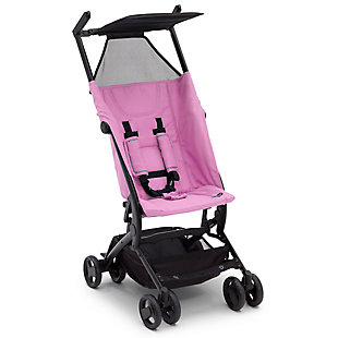 Delta Children Clutch Travel Stroller, Pink, large