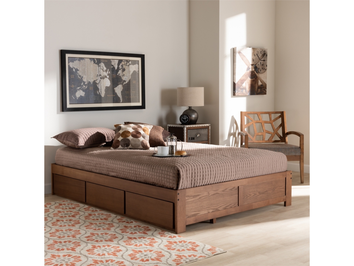 Wren 3 Drawer Platform Storage Bed Frame Ashley