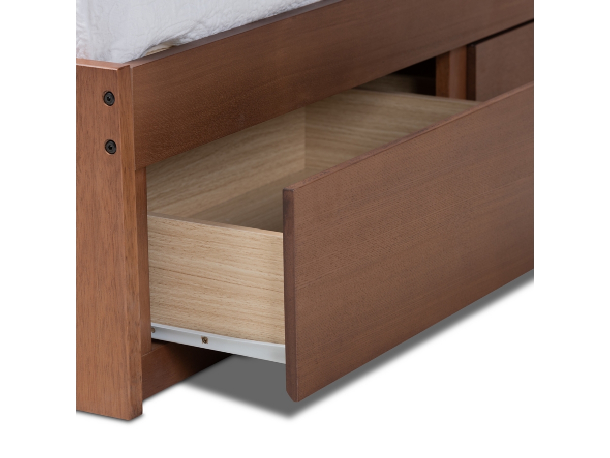 マロンページ Wren 3-Drawer King Platform Storage Bed Frame | Ashley