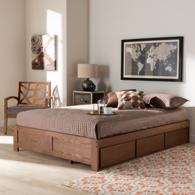 Wren 3-Drawer King Platform Storage Bed Frame | Ashley