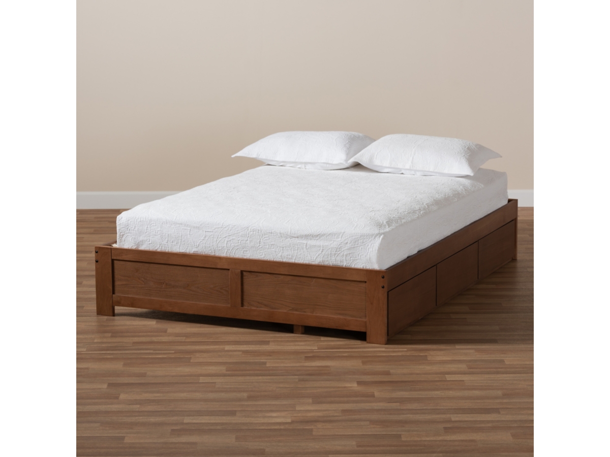 マロンページ Wren 3-Drawer King Platform Storage Bed Frame | Ashley