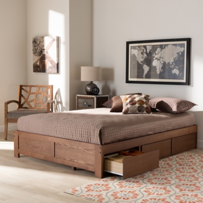 Wren 3-Drawer King Platform Storage Bed Frame | Ashley Furniture HomeStore