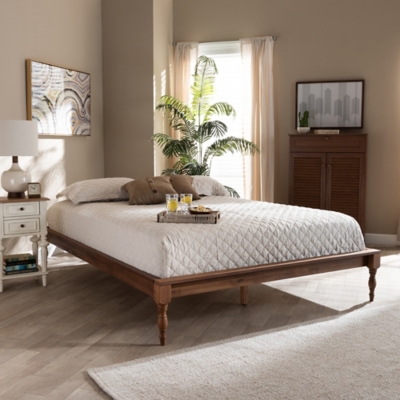 Romy Queen Bed Frame, Brown