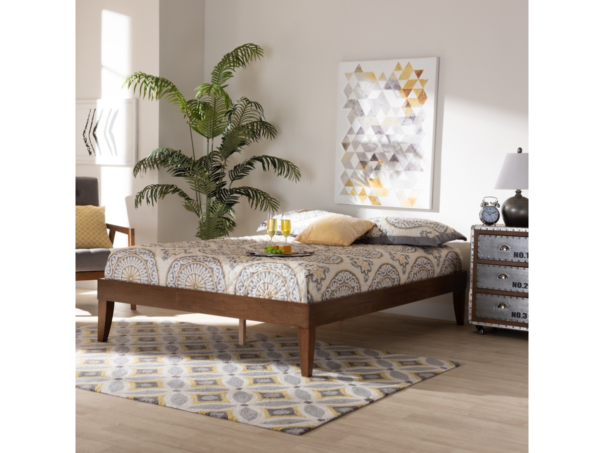 Lucina Mid Century Platform Bed Frame Ashley