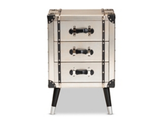 Baxton Studio Dilan 3-Drawer Nightstand