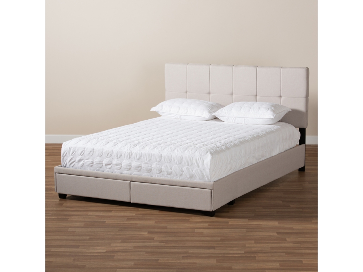 Netti Upholstered 2-Drawer Platform Storage Bed | Ashley