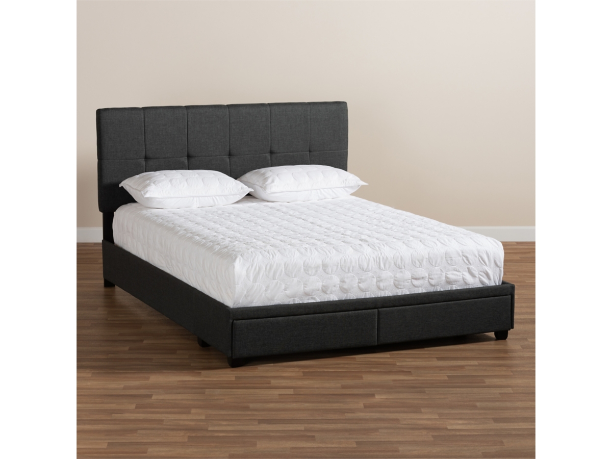 Netti Upholstered 2-Drawer Platform Storage Bed