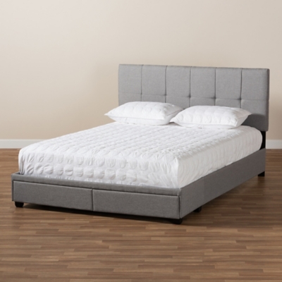 Baxton Studio Netti Platform Storage Bed - Thumbnail 5