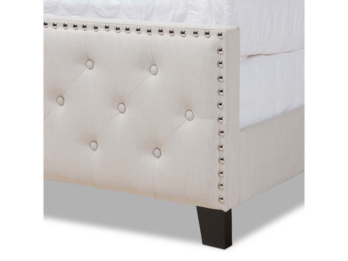 Marion Upholstered Button Tufted Panel Bed Ashley