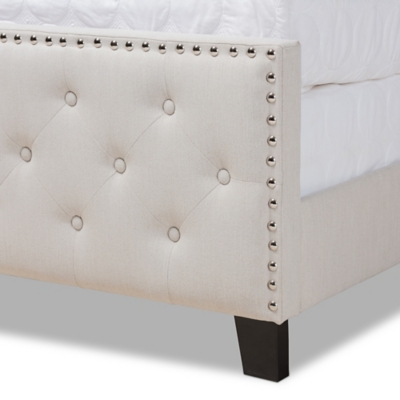 Marion Upholstered Button Tufted Panel Bed