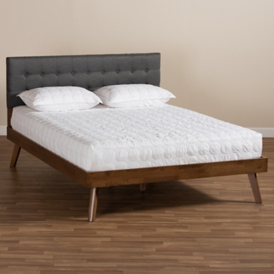 upholstered devan platform mid queen century bed wood ashleyfurniture