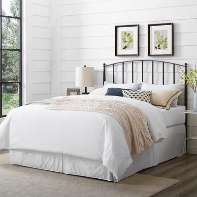 Crosley Whitney King Headboard, Black, rollover