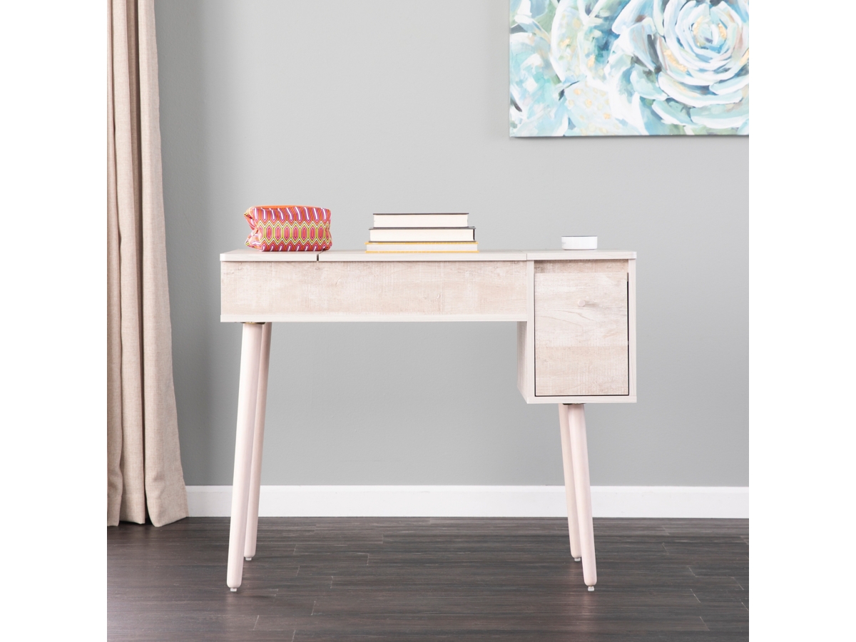 Southern Enterprises Harzen Storage Vanity with Mirror | Ashley 