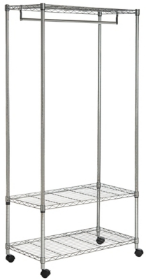 Safavieh Gordon Chrome Wire 3 Tier Garment Rack, , large