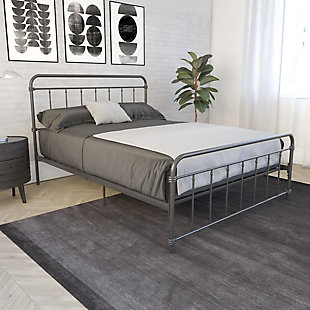 DHP Atwater Living Wyn Full Metal Black Bed, Black, rollover