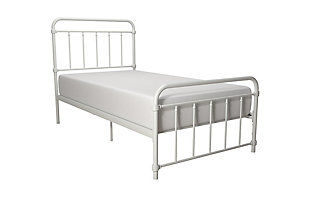 DHP Atwater Living Wyn Twin Metal White Bed, White, large