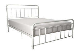 DHP Atwater Living Wyn Full Metal White Bed, White, large