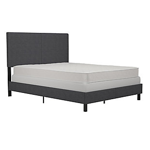 DHP Atwater Living Jazmine Full Upholstered Bed, Gray, large