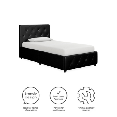 DHP Atwater Living Dana Twin Upholstered Bed With Storage | Ashley ...