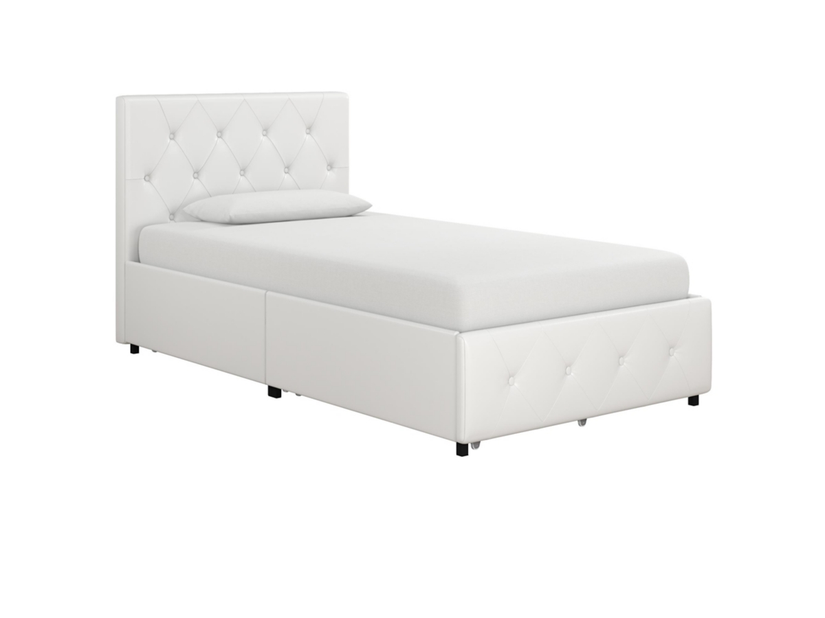 Atwater Living Dana Upholstered Storage Twin Bed