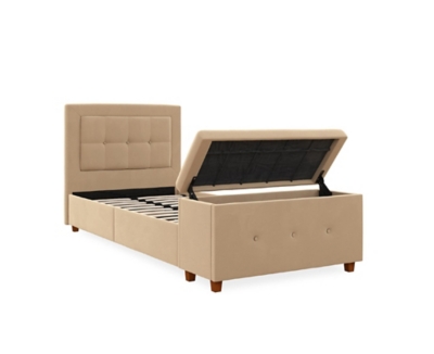 Dhp Atwater Living Damia Twin Upholstered Bed With Storage Chest Ashley Furniture Homestore