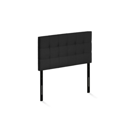 Furinno Twin Roanne Tufted Headboard, Black, large