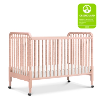 Davinci Jenny Lind Stationary Crib In Blush Pink, , rollover