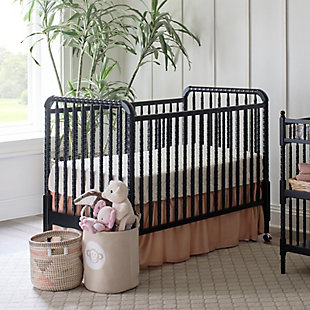 Davinci Jenny Lind Stationary Crib In Ebony, Black, large