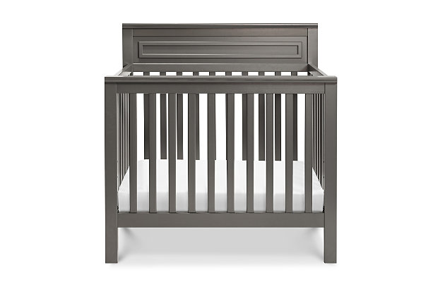 The space-saving design of the Autumn 4-in-1 Convertible Mini Crib will bring both delight and a touch of traditional appeal to any nursery. This mini-sized version of the full-sized Autumn 4-in-1 Crib has the same clean and strong lines with refined raised moulding on its high headboard. The Autumn crib grows with your child with its four different mattress height positions and converts into a mini toddler bed, day bed and twin-size bed to grow with your child (conversion kits sold separately).Made of solid, sustainable new zealand pine wood and tsca compliant engineered wood | Finished in a non-toxic multi-step painting process; lead and phthalate safe | Exceeds astm international and u.s. Cpsc safety standards | Greenguard gold certified product tested for over 10,000 chemicals, contributing to cleaner indoor air and a healthier environment for baby | 4 adjustable mattress positions that can be lowered as your baby begins to sit and stand; easily converts to mini toddler bed, day bed and twin-size bed | Mini toddler kit #m20399 and twin-/full-size kit #m5789 sold separately | Davinci's line of non-toxic, greenguard gold mattresses recommended | Assembly required