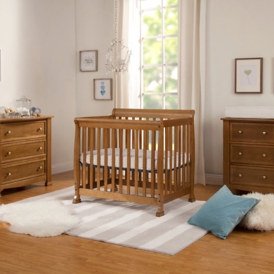 B600001782 Davinci Kalani 4-in-1 Convertible Mini Crib, Brown sku B600001782