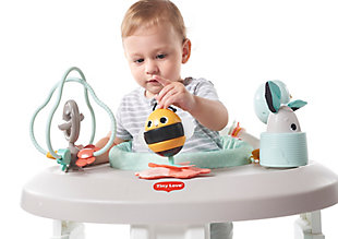 A world of wonder awaits in the Tiny Love 4-in-1 Here I Grow Activity Center.

This 4-in-1 mobile activity center encourages baby's development, with fun and engaging activities that inspire them to learn and grow.

The adorable Tiny Pioneers are here to help them on their journey. These lovable friends encourage baby to explore and discover a new world around them, with the help of stimulating features, fascinating textures and vibrant colors.

The Here I Grow can be used in multiple modes—as a stationary activity center, push along, jumper, or walker to get babies moving around independently through each developmental stage.

A 360 degree rotating seat allows baby to fully explore their surroundings and be part of the action. Plus, baby will always be entertained with 6 developmental toys and more than 28 activities.

The 4-in-1 Here I Grow Activity Center unlocks baby’s imagination and inspires a journey of growth and discovery. 
For children who can sit up unassisted up to children no more than 30 lbs. or 32 inches.PROMOTES CHILD DEVELOPMENT – Whether used as a stationary activity center, push along, jumper or walker, each activity grows with your child to match their developmental milestones. | 4-IN-1 AND DONE – It’s the only entertainer you’ll ever need. Safely lock the wheels and baby can play stationary and swivel around. Or, they can push it, practice walking, or bounce and giggle. | EXPLORE THE SEVEN DEVELOPMENTAL WONDERS – Over 20 different activities invite baby to discover the Seven Developmental Wonders™: cognition, language, fine motor skills, senses, gross motor skills, creativity, and emotional intelligence. | EASY TO CLEAN – Take care of those unavoidable messes by removing the seat pad and tossing it in the washing machine.