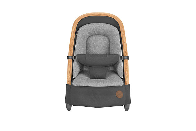 Do you and your baby need some downtime and a change of scenery? Meet the new Maxi-Cosi Kori 2-in-1 rocker, for babies who rock. The Kori features a modern design, lightweight and supportive, easy to adjust from stationary to rocking, and the fabrics are machine washable. No matter what you need to do around the house, you can rest assured knowing your baby can sit or rock away in peace. From the first days after birth to many months later, your baby can lay back in luxury or be a part of the action in the Kori. The cozy newborn inlay, made with high-quality soft materials, provides your baby with maximum comfort and support-it's the best seat in the house. The Kori adjusts to three different positions with just one hand, cleans easily and weighs next to nothing. The Kori's smart design also means you can tuck it away under the bed or behind the couch when you need to. With its attractive and sleek design, however, you may not want to! No matter where you are in the house, you can always have your baby rocking comfortably by your side. So you can both enjoy some laid-back time.Super soft and supportive inlay for newborns. | With just one hand, 3 height positions can be easily adjusted | Sleek styling details along with high-quality materials and an ultra-lightweight design | The fabrics are extremely easy to remove for quick cleaning in the washing machine.