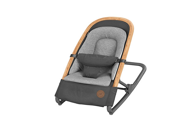 Do you and your baby need some downtime and a change of scenery? Meet the new Maxi-Cosi Kori 2-in-1 rocker, for babies who rock. The Kori features a modern design, lightweight and supportive, easy to adjust from stationary to rocking, and the fabrics are machine washable. No matter what you need to do around the house, you can rest assured knowing your baby can sit or rock away in peace. From the first days after birth to many months later, your baby can lay back in luxury or be a part of the action in the Kori. The cozy newborn inlay, made with high-quality soft materials, provides your baby with maximum comfort and support-it's the best seat in the house. The Kori adjusts to three different positions with just one hand, cleans easily and weighs next to nothing. The Kori's smart design also means you can tuck it away under the bed or behind the couch when you need to. With its attractive and sleek design, however, you may not want to! No matter where you are in the house, you can always have your baby rocking comfortably by your side. So you can both enjoy some laid-back time.Super soft and supportive inlay for newborns. | With just one hand, 3 height positions can be easily adjusted | Sleek styling details along with high-quality materials and an ultra-lightweight design | The fabrics are extremely easy to remove for quick cleaning in the washing machine.