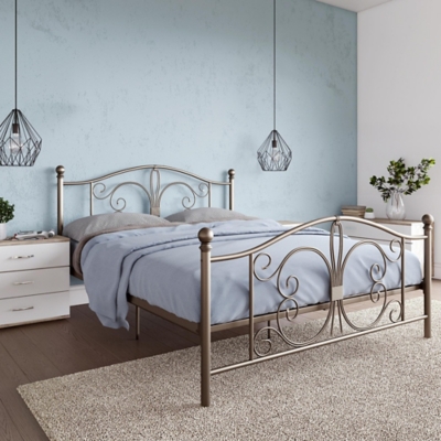 B600001819 Atwater Living Bradford Metal Bed, Bronze sku B600001819