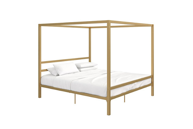 Cara Metal Canopy Bed King Ashley, Mainstays Metal Canopy Bed Assembly Instructions Pdf