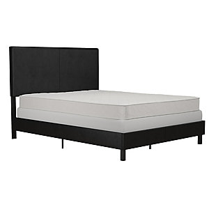Atwater Living Jazmine Queen Upholstered Bed, Black, large
