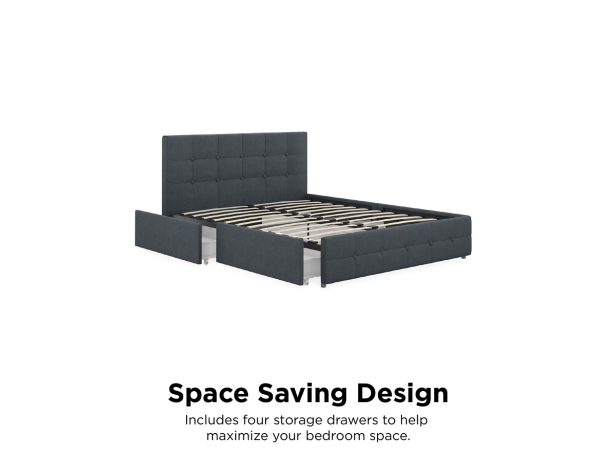 Atwater Living Ryder Linen Queen Upholstered Storage Bed