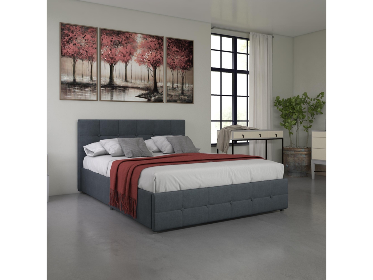 Atwater Living Ryder Linen Queen Upholstered Storage Bed