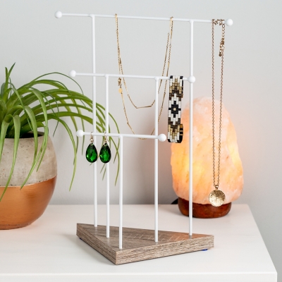 Honey Can Do 13-Inch 3-Tier Jewelry Stand, , rollover