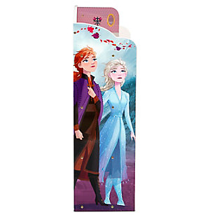 Kids can recreate their favorite scenes of Anna and Elsa with the Frozen II Wooden Playhouse 4-Shelf Bookcase by Delta Children. The versatile design allows it to be used as a traditional bookcase with four spacious shelves that give kids easy access to their books, games or toys. Or they can use it as a playhouse where the decorative back panel serves as an imaginative backdrop. A must-have for any kids’ bedroom or playroom, this bookshelf is constructed from durable wood with a scratch-resistant finish to withstand years of use.Made of wood, engineered wood and metal | Recommended for ages 3+ | 2-in-1 design for use as a bookcase or playhouse | Colorful scenes on the back panel serve as a vibrant backdrop | Encourages imaginative play that can boost creativity, vocabulary and fine motor skills | 4 shelves provide plenty of storage space for books, toys, accessories and more | Features bold graphics of anna and elsa | Nontoxic, multistep painting process is lead and phthalate safe | Meets or exceeds all national safety standards and cpsc regulations | Assembly required | For any questions regarding delta children products, please contact consumersupport@deltachildren.com monday to friday, 8:30 a.m. To 6 p.m. (est)