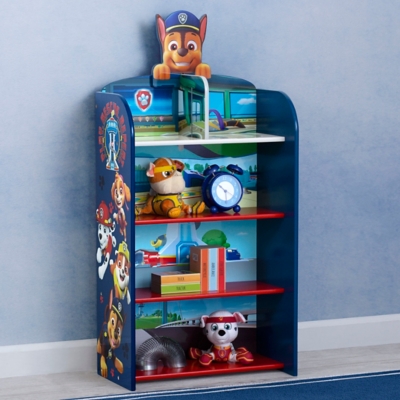 Delta Children Paw Patrol Wooden Playhouse 4-shelf Bookcase For Kids, , large