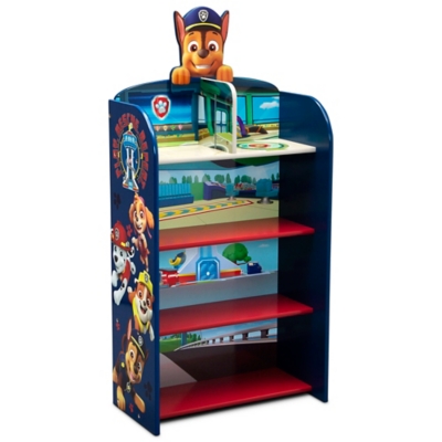 Delta Children Paw Patrol Wooden Playhouse 4-shelf Bookcase For Kids