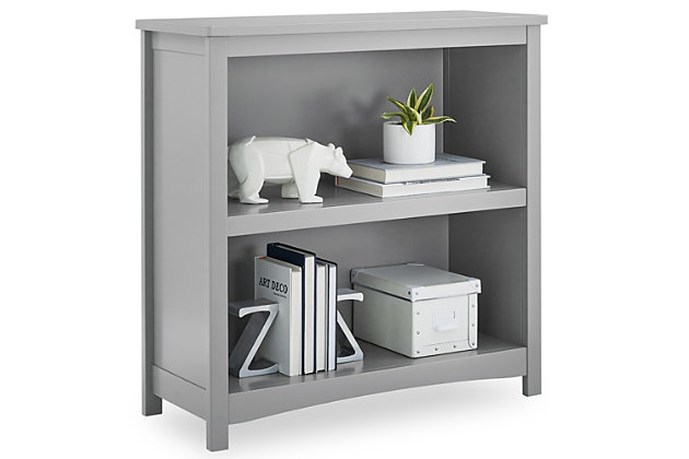 Make the most of your child's space with this Universal 2-Shelf Bookcase by Delta Children. Designed to beautifully showcase books, toys or games, this bookshelf features two open shelves at the perfect kid-sized height. Constructed of strong and sturdy wood, this durable bookcase is a lasting and versatile piece that will meet your child’s needs as they grow.Made of new zealand pine wood, engineered wood and metal | 2 shelves for displaying keepsakes, books or other treasures | Nontoxic, multistep painting process is lead and phthalate safe | Meets or exceeds all national safety standards and cpsc regulations | Includes tipover restraint (safety anchor) for you to securely attach it to your wall | Assembly required | For any questions regarding delta children products, please contact consumersupport@deltachildren.com monday to friday, 8:30 a.m. To 6 p.m. (est)
