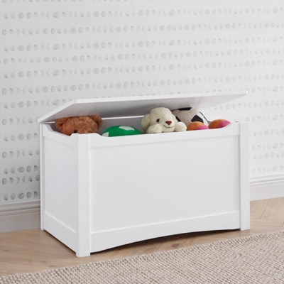 Delta Children Universal Toy Box, Bianca White, White, rollover