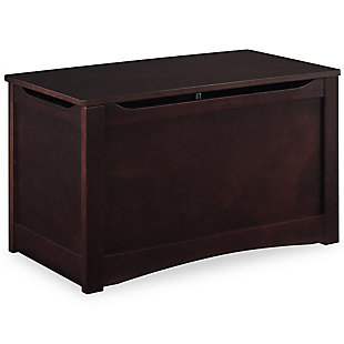 The Universal Toy Box by Delta Children is a timeless storage piece that will keep your child's playroom or bedroom organized without sacrificing style. Kids will love how easily they can stow and store toys, books, games or dress-up clothes. Parents will love the classic design and decorative trim. All toy boxes from Delta Children have rounded edges and feature a safety hinge that allows the lid to close slowly and smoothly.Made of wood, engineered wood and metal | Roomy interior for plenty of storage | Child-safe closure with safety lid | Nontoxic, multistep painting process is lead and phthalate safe | Meets or exceeds all national safety standards and cpsc regulations | Assembly required | For any questions regarding delta children products, please contact consumersupport@deltachildren.com monday to friday, 8:30 a.m. To 6 p.m. (est)